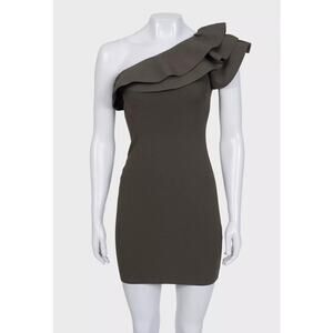 Valentino Green Elegant Ruffle Accent Dress Sz.S